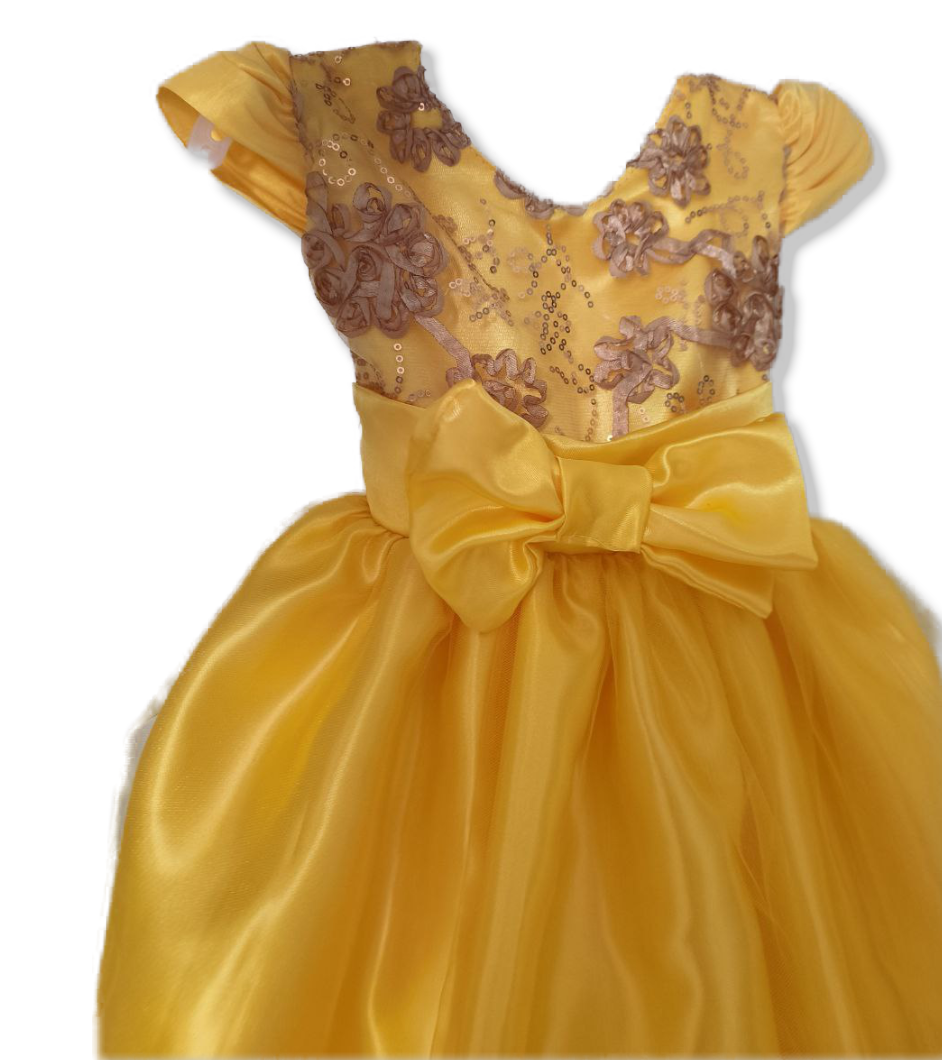 🌟 Vestido Infantil Amarillo Encantado 🌟