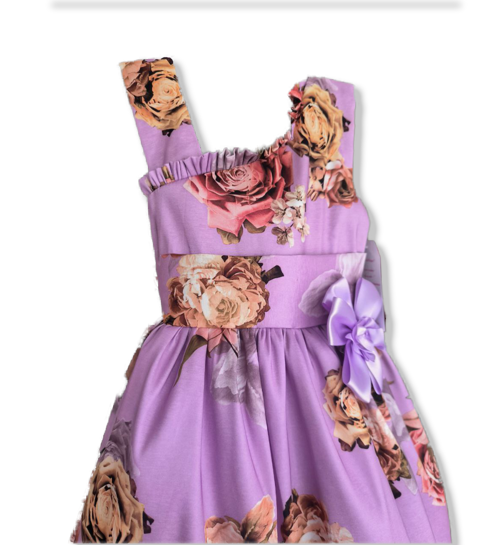 💜 Vestido Lila Mágico – Dulzura y color para su dÃa especial ($129.990)