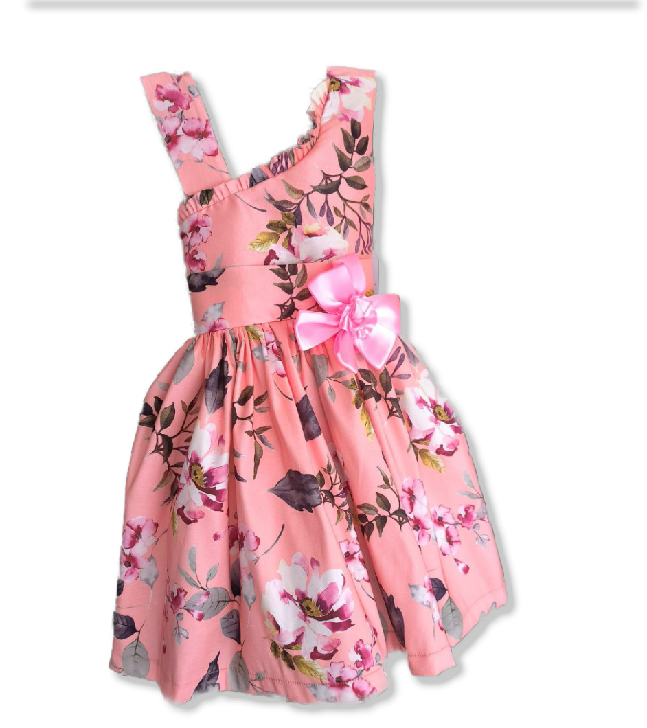 🌸 Vestido Floral Rosa "Jardín de Ensueño" 🌸