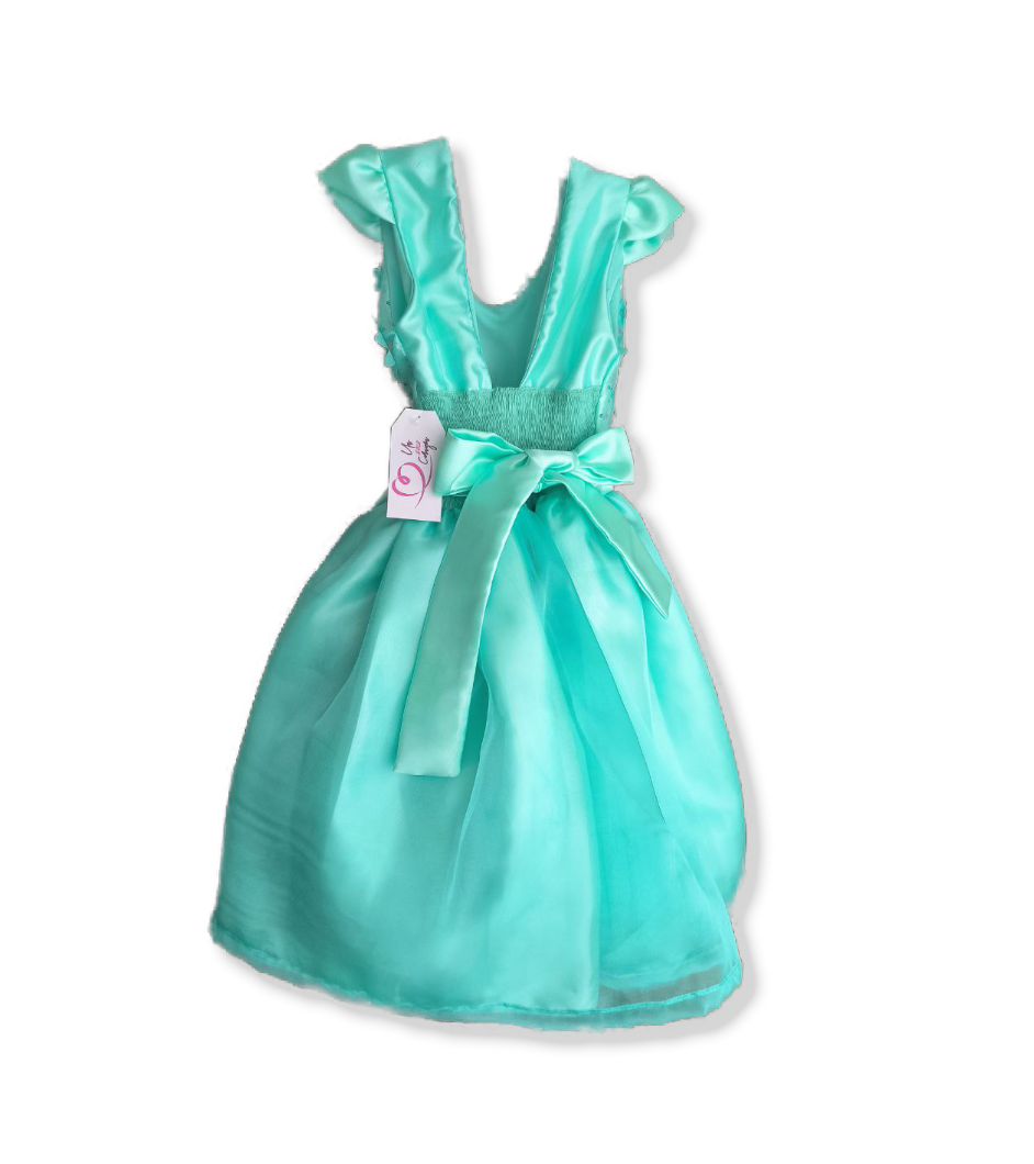 💙 Vestido Turquesa de Ensueño – Con detalles únicos y frescura ($97.990)
