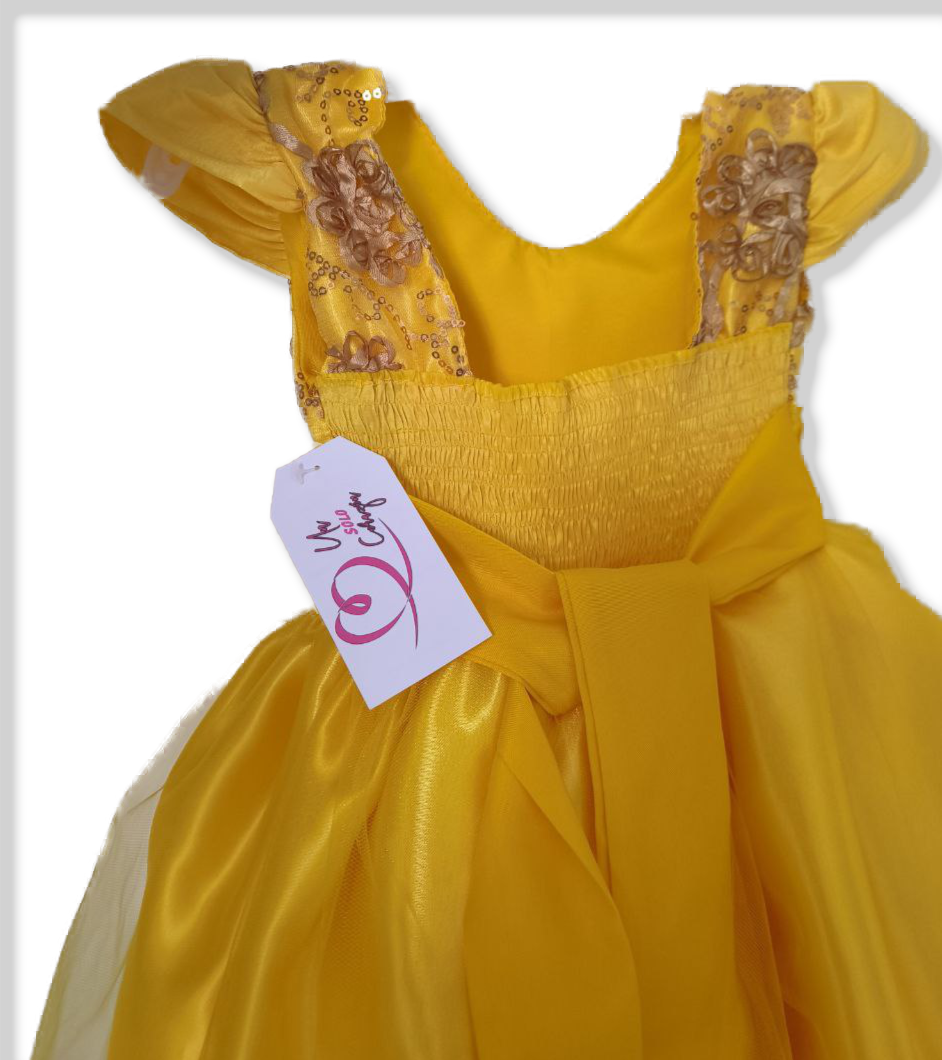 🌟 Vestido Infantil Amarillo Encantado 🌟