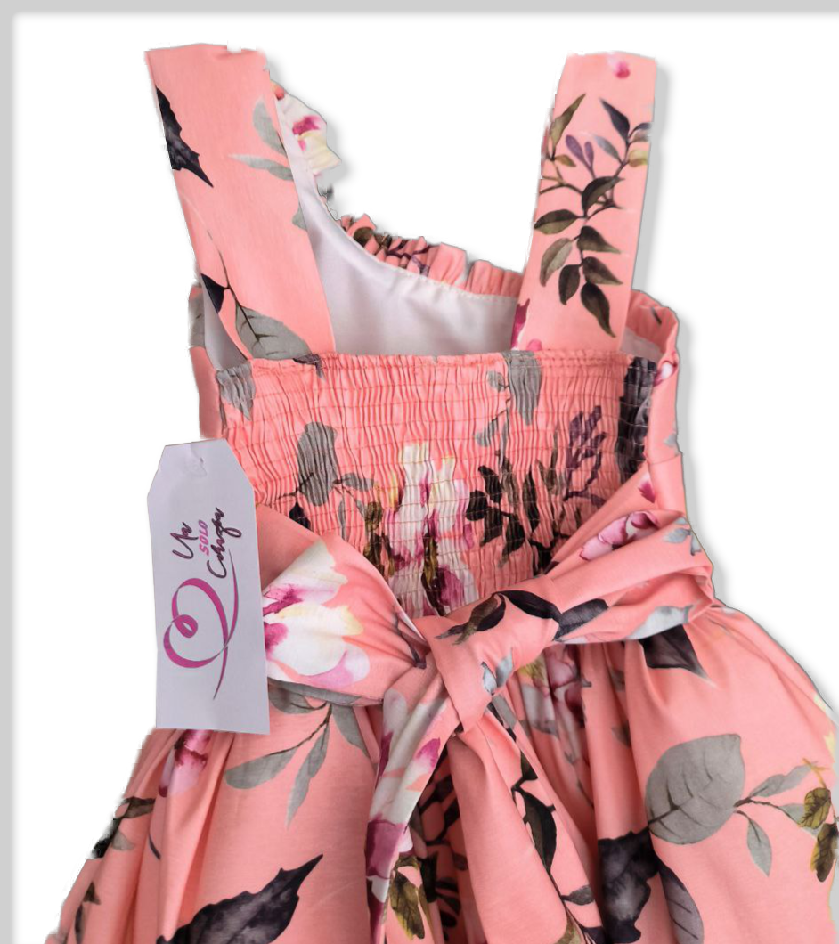 🌸 Vestido Floral Rosa "Jardín de Ensueño" 🌸